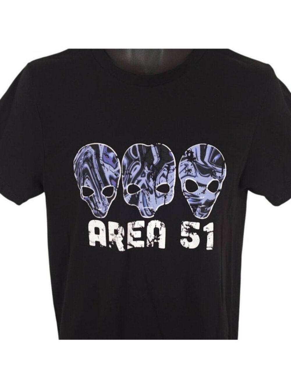Area 51 T Shirt Mens Size Small Black UFO Roswell Aliens